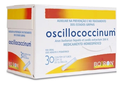 Oscillococcinum 30 Tubos 1g De Glóbulos Boiron Sabor Sem sabor