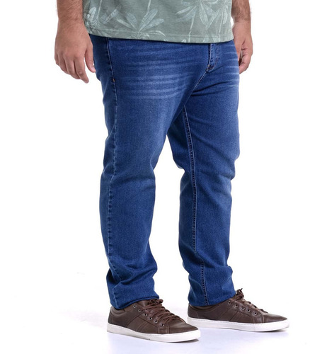 Imagem 2 de 5 de Calça Jeans Lycra Masculina Plus Size Tamanho Grande Pronta Entrega Reforçada Perfeita Promoção Lindas