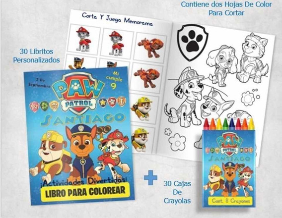 Paquete De 12 Libros Para Colorear Y Crayolas Personalizado | MercadoLibre  📦