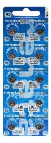 Pilas Sr 716 Sw 315 Renata Suiza Pack X10 - Electroimporta -