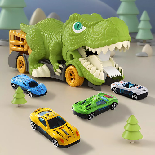 Coche Transportador De Dinosaurios 13 En 1 Para Niños