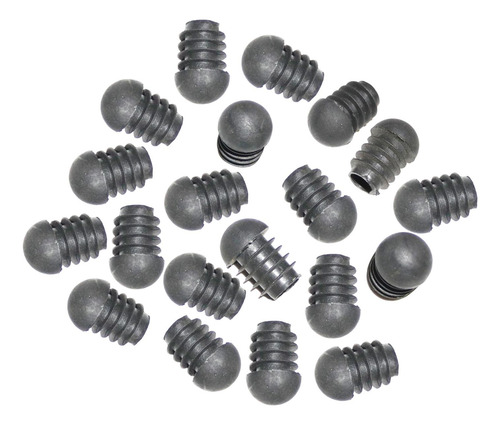 Insertos De Tubo Redondo De 20 Piezas, 19mmx29mm Negro