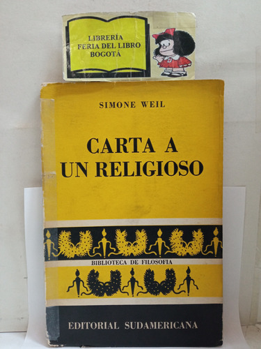 Filosofía - Carta A Un Religioso - Simone Weil - 1954