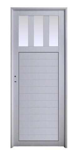 Puerta Aluminio 70x200  M515 Vidrios Superior Vertical
