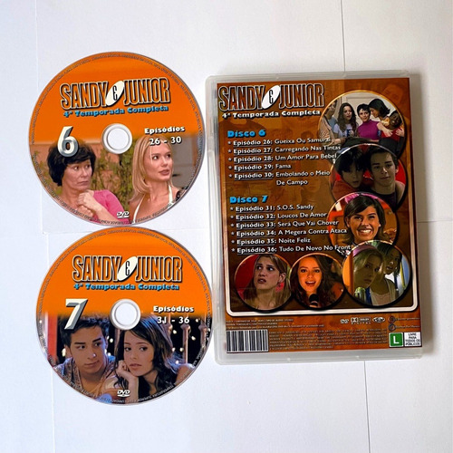Dvd Sandy E Junior Seriado Quarta Temporada Completa