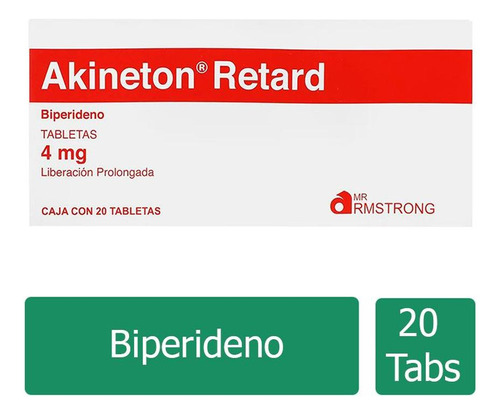 Akineton Retard 4 Mg Caja Con 20 Tabletas Liberación Prolong