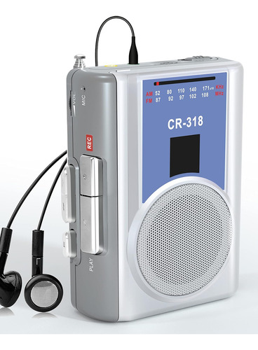 Grabador Walkman Con Reproductor De Casetes Am Fm, Vin Portá