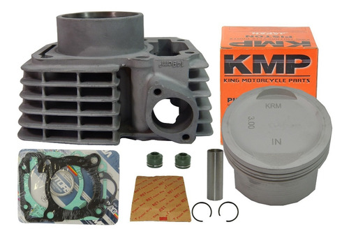 Imagem 1 de 3 de Kit Cilindro Fan Bros Titan Cg 150 3mm 165cc Pistão Kmp