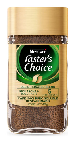 Cafe Soluble Descafeinado Taster's Choice Nescafe 48 Grs