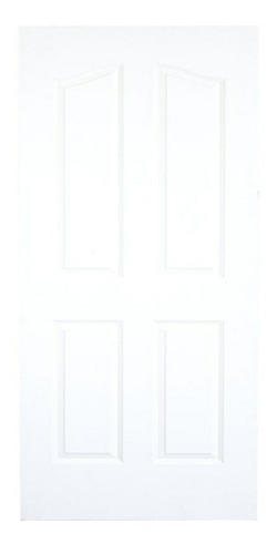 Puerta De Madera Modelo 4 Paneles Blanca 90 X 210cm