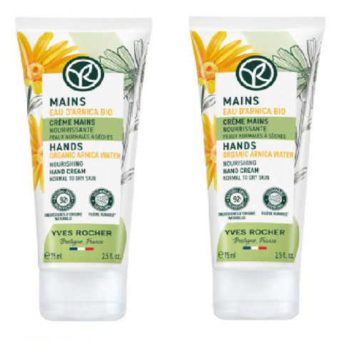 Yves Rocher Crema Para Manos Secas Ultra Nutritiva 2 Piezas