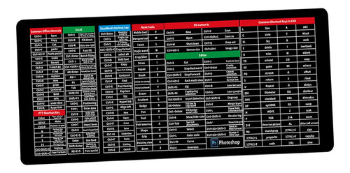 Alfombrilla Grande Para Juegos, Atajos De Software De
