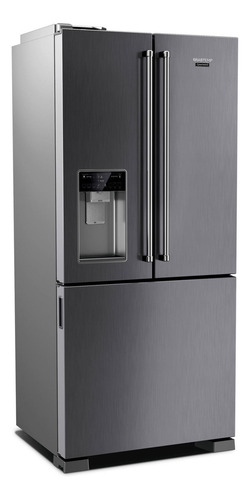 Geladeira Brastemp Gourmand Frost Free Side Inverse 3 Portas Cor Aço inoxidável