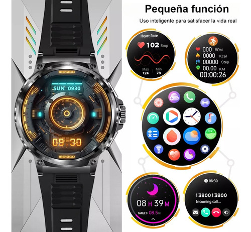 Ssb Reloj Inteligente Hombre 52mm Deportivo Bluetooth