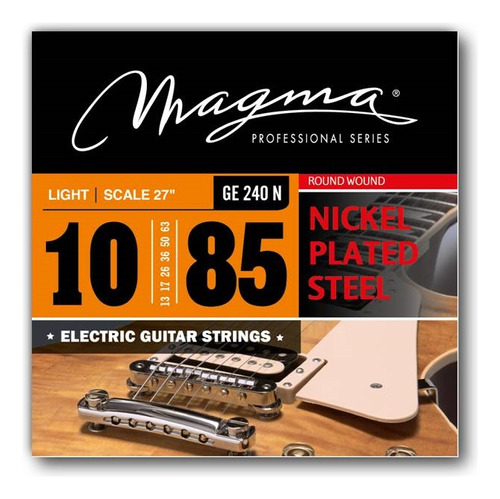 Cuerdas mi para guitarra eléctrica Magma GE240N