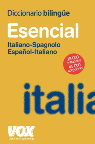 Libro Diccionario Esencial Español-italiano / Italiano-spagn