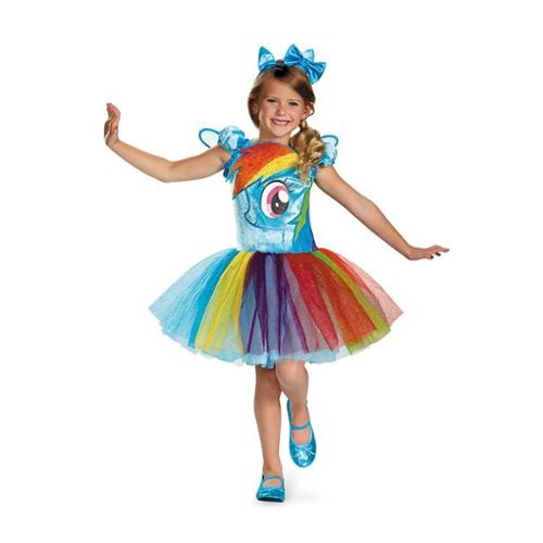 Disfraz Para Niña Tutu Dash Rainbow Talla 4-6 Halloween