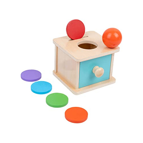 Adena Montessori Baby Toys - Caja De Monedas Con Bola Y Puer