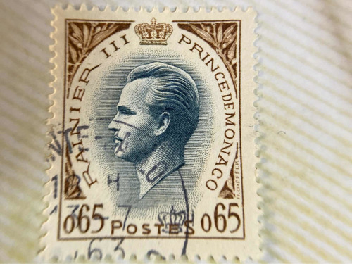 Sello Postal De Monaco De 1960  Principe Rainer 3