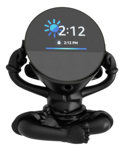 Splin Suporte Base De Mesa Alexa Para Echo Spot - Guru Spot Cor Preto
