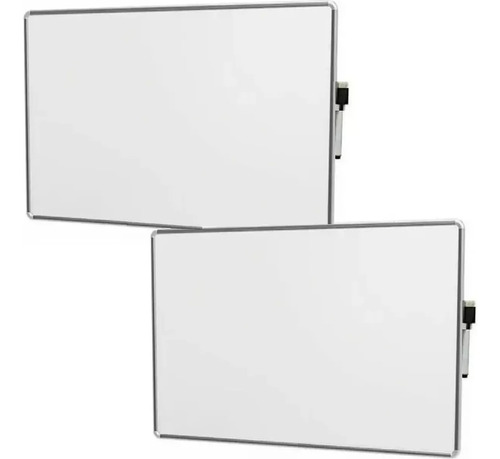 2 Quadro Branco Lousa 50 X 35cm Magnético Caneta Apagador