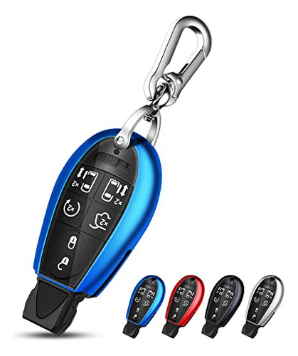 For Dodge Key Fob Cover With Keychain Tpu Key Case Comp...