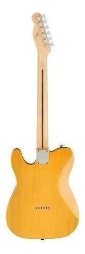 Telecaster da série Squier Affinity, loiro amanteigado, material para guitarra e escala de ácer, orientação à direita, amarelo