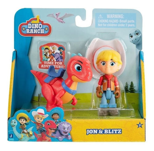 Dino Ranch Set 2 Figs Jon & Blitz 8cm  87130 Srj