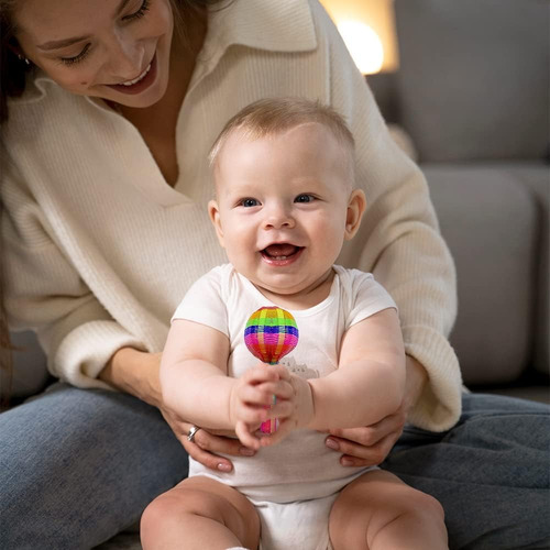 2 Sonajas Para Bebe 0 A 3 Meses Estimulación Temprana