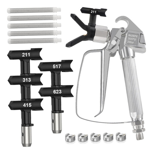 Kit De Rociador De Pintura Piezas De Pintura Suministros Con