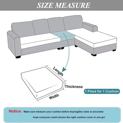 3 Pzs Fundas Elásticas Para Cojín Asiento De Sofá Sillón