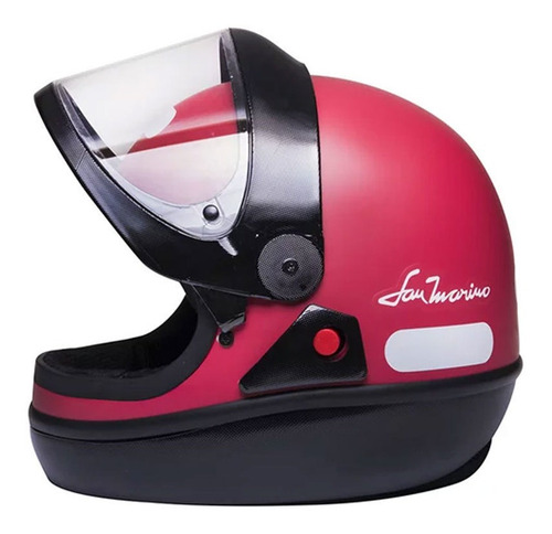 Imagem 2 de 5 de Capacete Taurus San Marino Colors Vermelho
