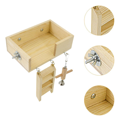 Perchas De Madera Para Pájaros, Para Ejercicio,