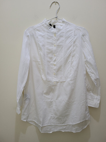 Blusa Blanca Manga Larga