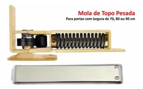 Mola De Topo Dw Dupla Ação Para Portas Vai E Vem 32mm A 44mm