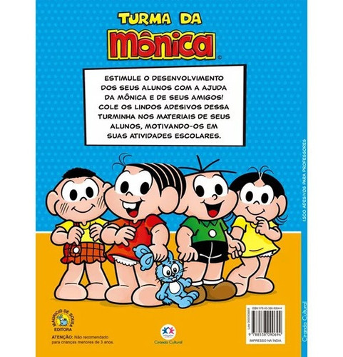 Livro Adesivos 1500 Adesivos Para Professores Turma Da Mônica