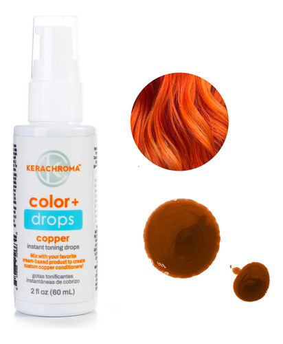 Gotas De Pigmento Keracolor Color Drops Kerachroma Copper 60