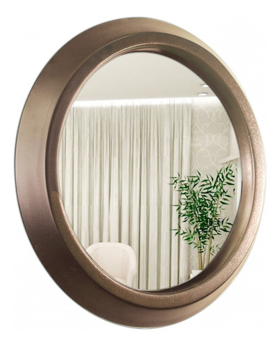 Espelho Decorativo Call Redondo 60cm Marrom - In House