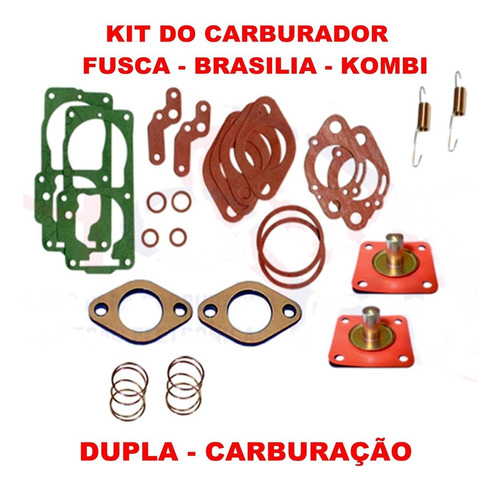 Kit Reparo Carburador Fusca/brasilia/kombi Carb - Duplo