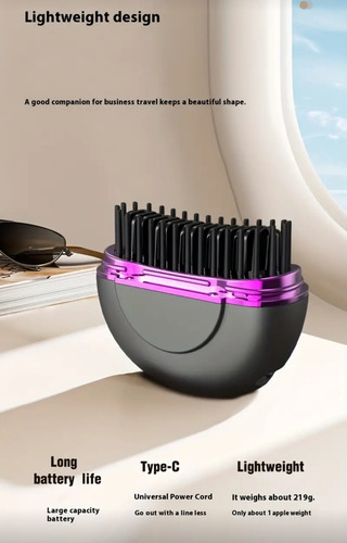 Plancha Peine Portatil Para Cabello Y Barba Hombre Mujer