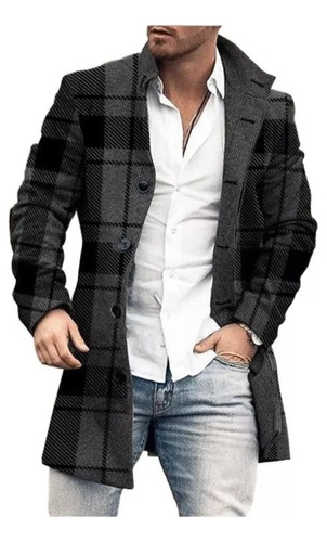 A Chaqueta De Gabardina Para Hombre Con Cuello Alto Wool2023