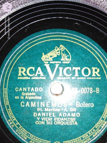 Pasta Daniel Adamo V Fidanzini Rca Victor C113