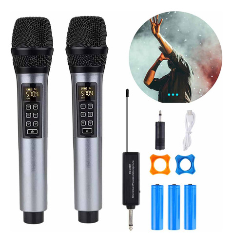 Micrófono Inalámbrico Profesional Karaoke Kit 2pcs