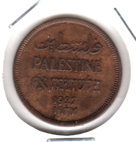 Palestina Moneda 1 Mil Año 1927 Km#1 Excelente