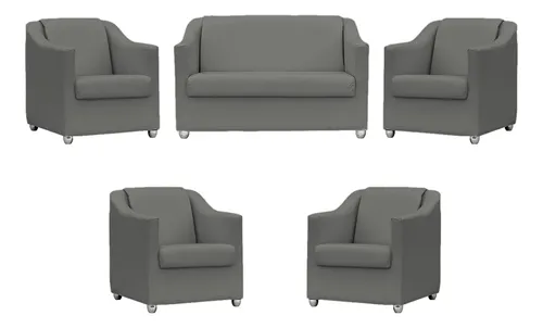 comprar Kit Namoradeira Reforçada E 4 Poltronas Confortáveis Sala