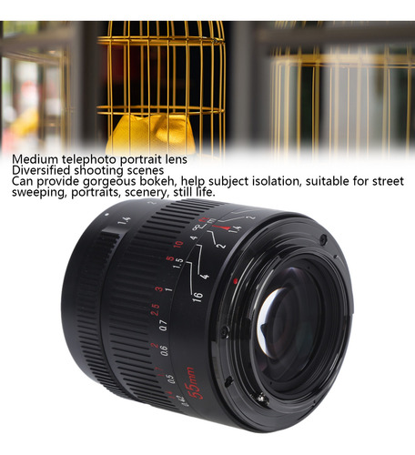 Imagen 8 de 10 de 7artisans 55 Mm F1.4 Ii Apsc Lente De Cámara Para Canon Eos.