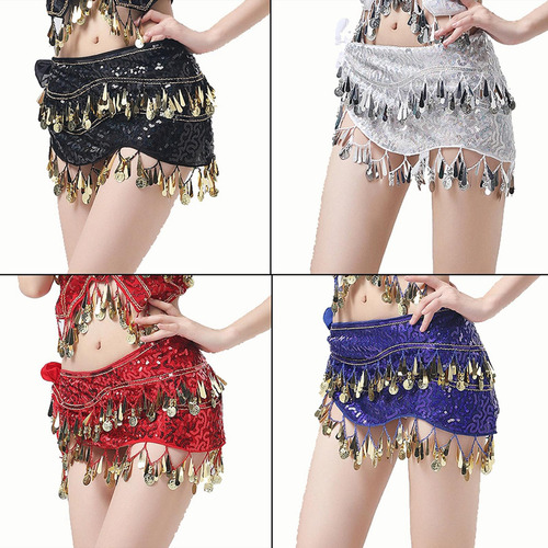 Bufandas De Cadera Para Danza Del Vientre Cinturón De
