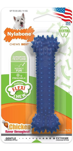 Nylabone Juguete Para Perros Hueso Flexible Pollo 7 Kg