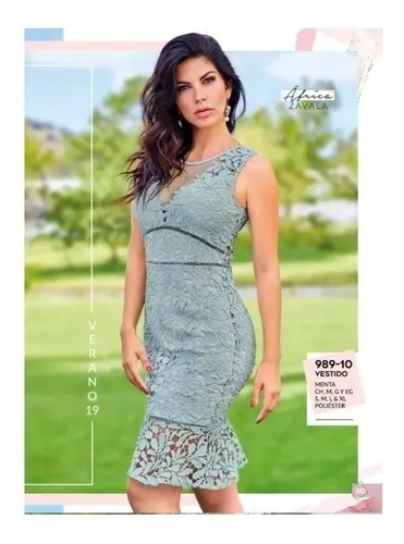 Vestido Cklass 989 10 Menta Outlet saldos Mchn