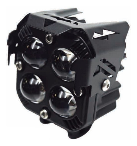 Faro Cuadrado 4 Led C/lupa Bicolor 2½ X 2½ X 2½pLG Bronx